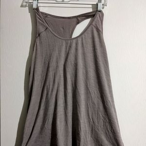 Gray Lululemon workout top